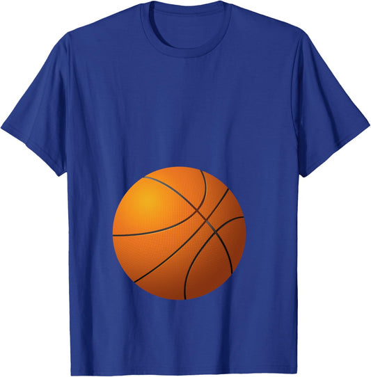 Funny Basketball Player Belly Pregnant Mama T-Shirt - T-Shirt | Royal