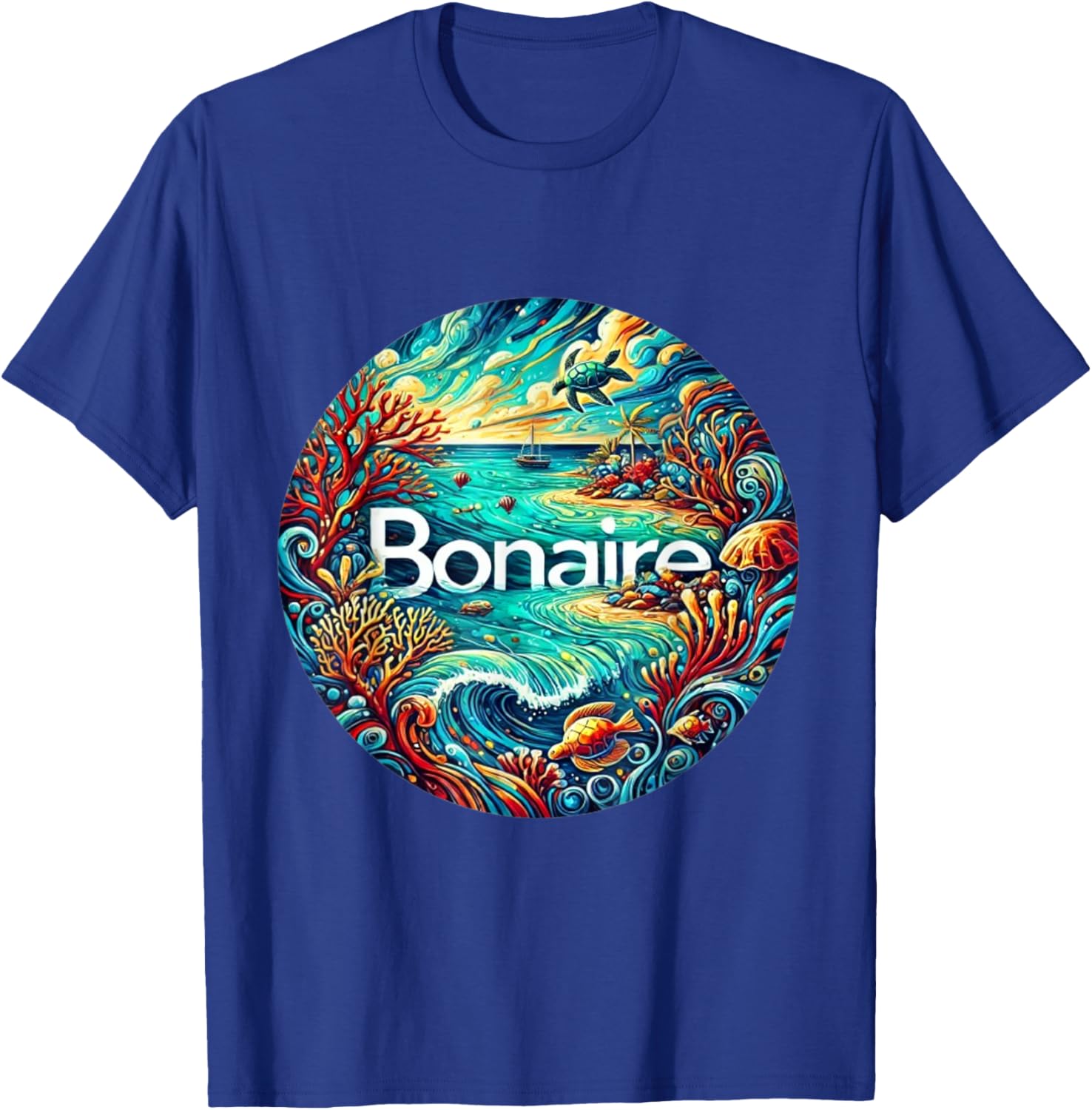 Bonaire ABC Dutch Islands artistic T-Shirt - T-Shirt | Royal