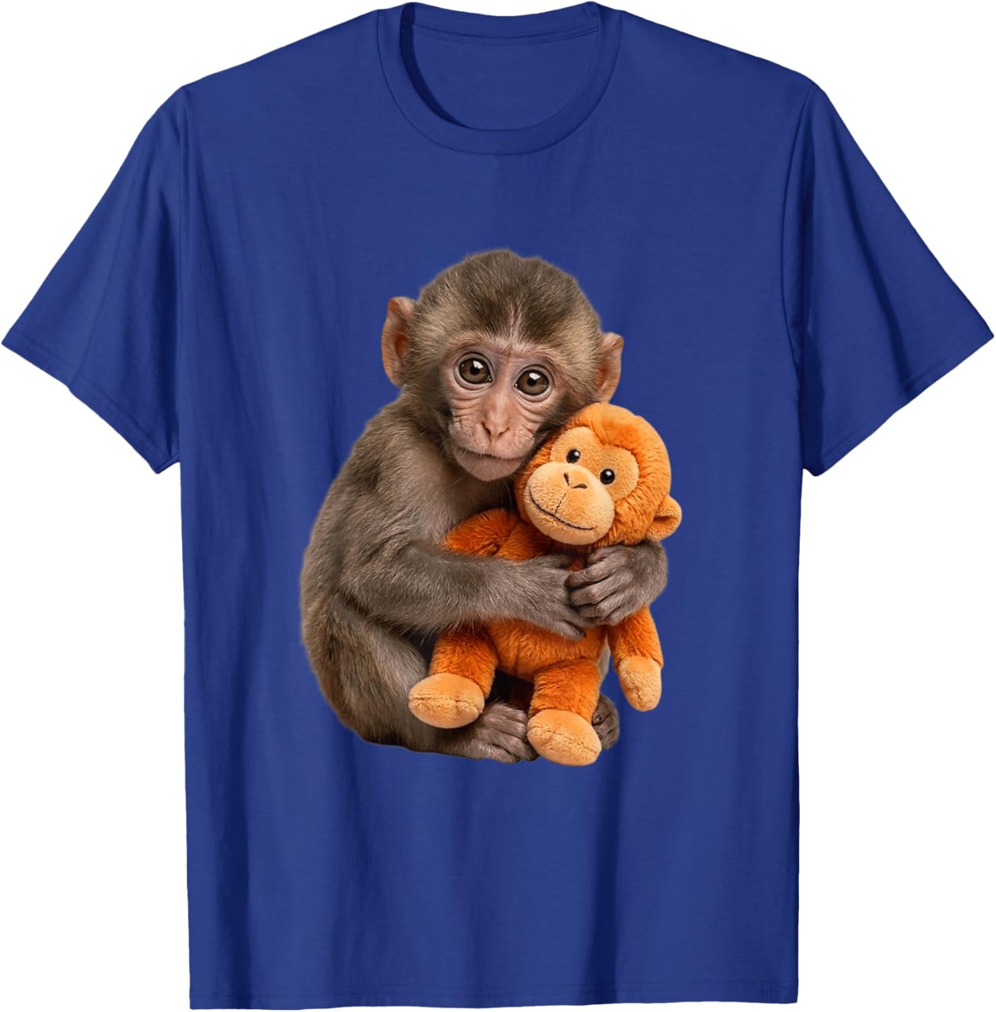 Adorable Cute Baby Monkey Punch Men Women Kids T-Shirt - T-Shirt | Royal