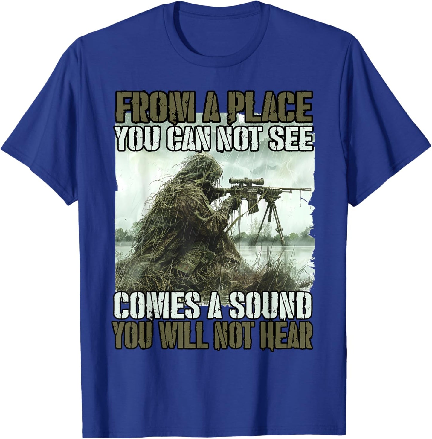 Bundeswehr sniper T ghillie camouflage suit KSK soldiers T-Shirt - T-Shirt | Royal