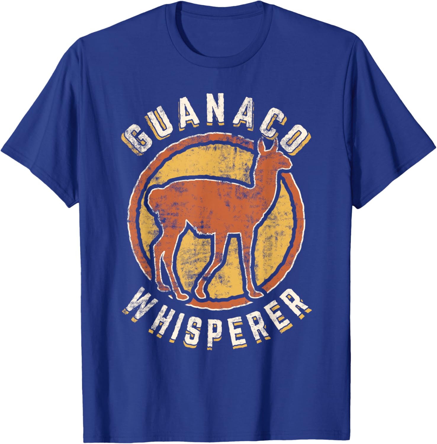Guanaco Whisperer Vintage Classic Retro Animal Love T-Shirt - T-Shirt | Royal