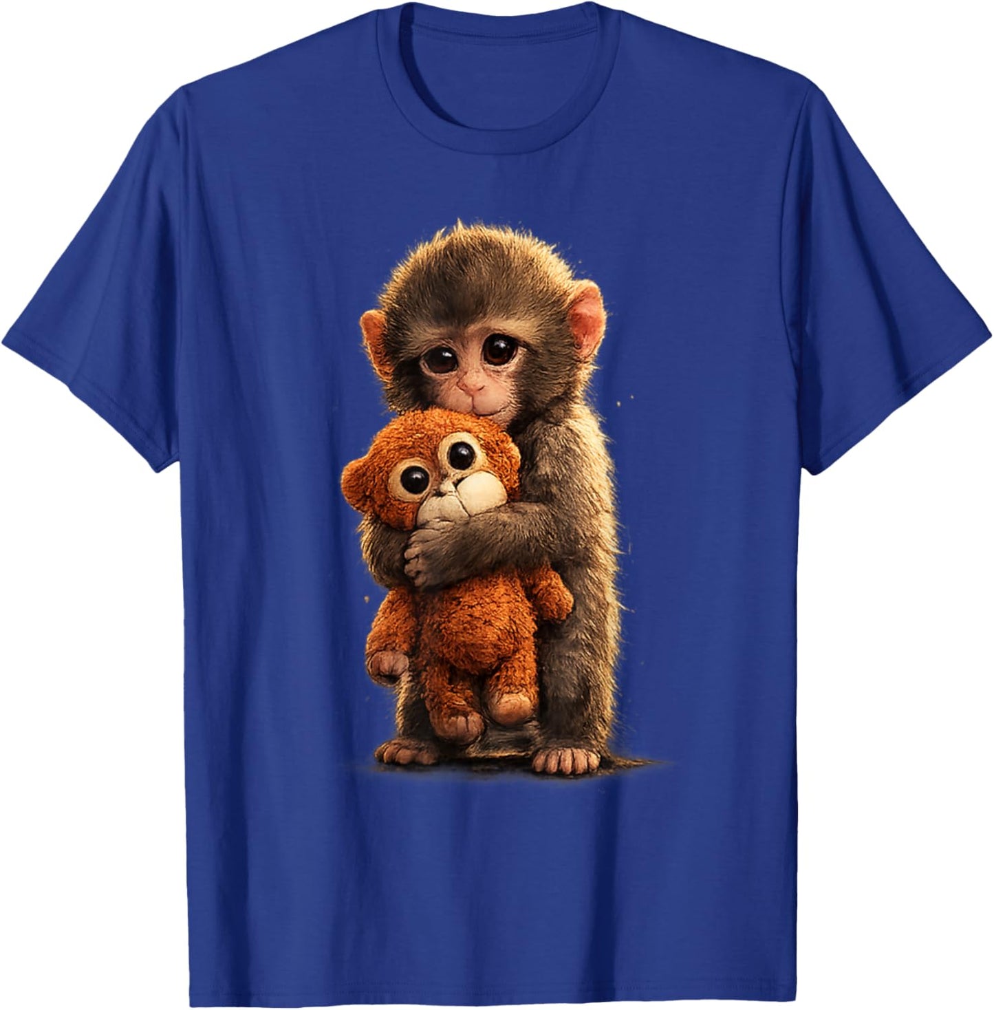 Cute Baby Monkey Punch Viral Zoo Japan Design T-Shirt - T-Shirt | Royal