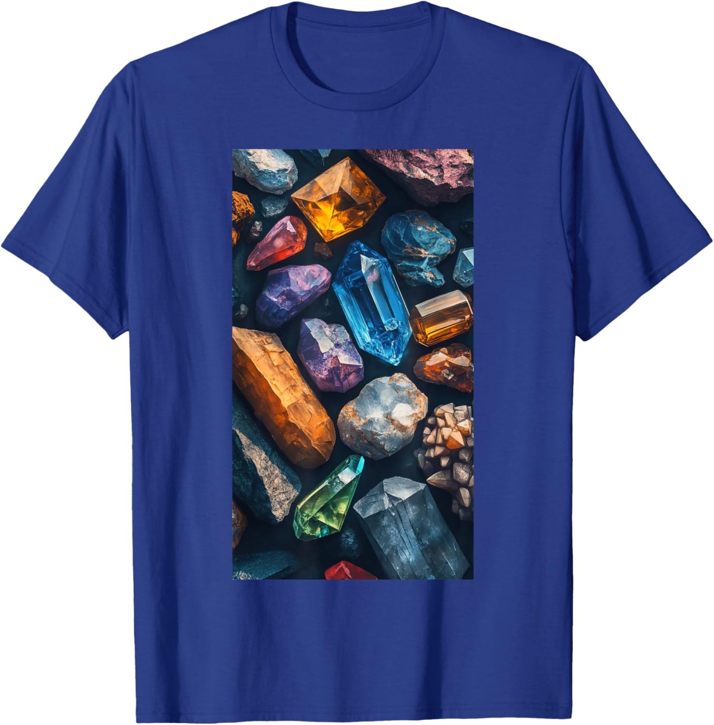 Minerals Gems Crystals Rock Collecting Geolog T-Shirt - T-Shirt | Royal