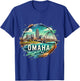 Omaha NE Nebraska T-Shirt - T-Shirt | Royal