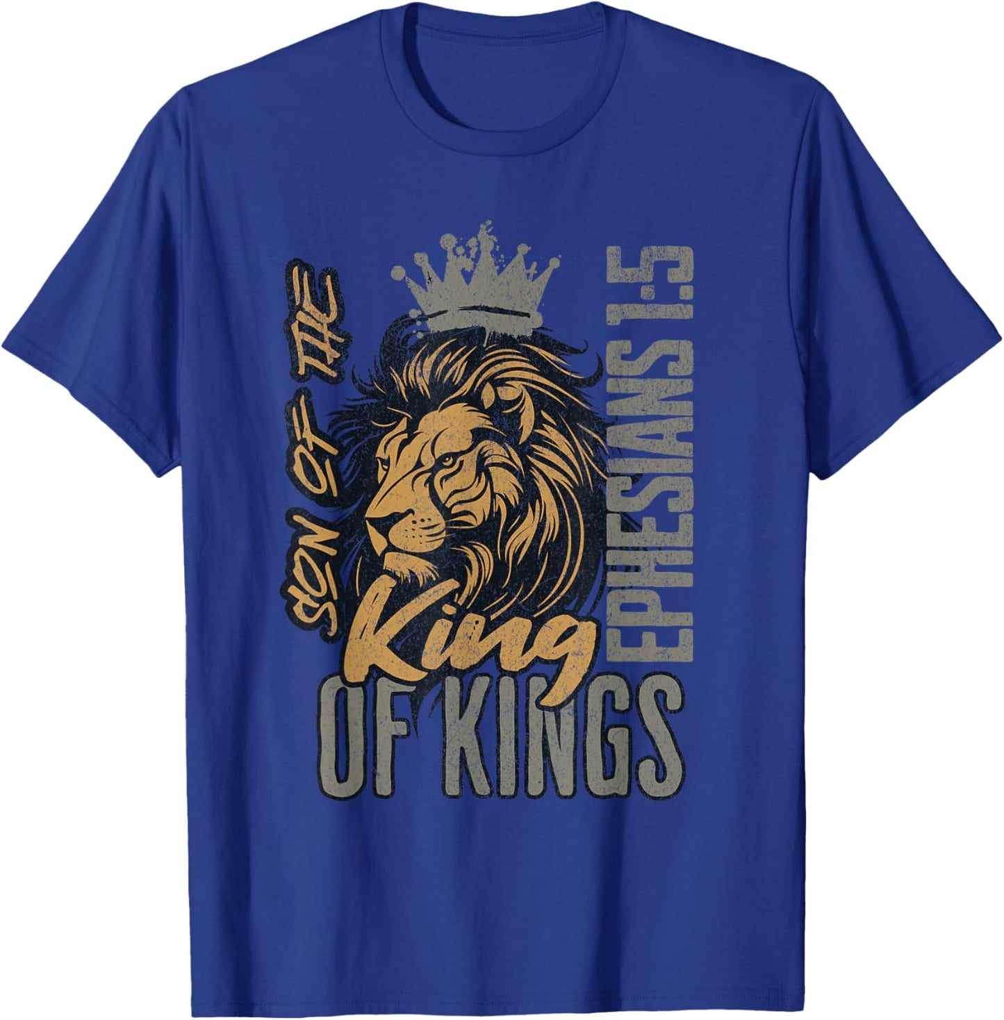 Christian Son of King Kings Lion of Judah Scripture Bible T-Shirt - T-Shirt | Royal