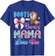 Boots or Bows Mama Loves You Gender Reveal Western T-Shirt - T-Shirt | Royal