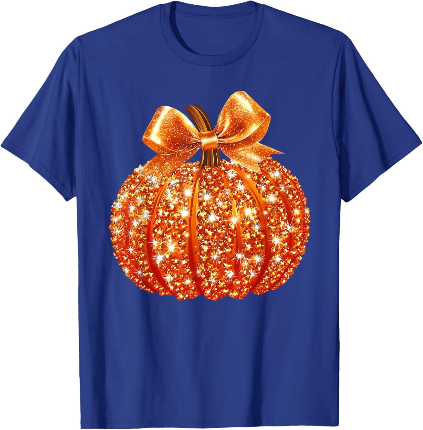 Coquette Bow Pumpkin Season Thanksgiving Autumn Fall Y'all T-Shirt - T-Shirt | Royal