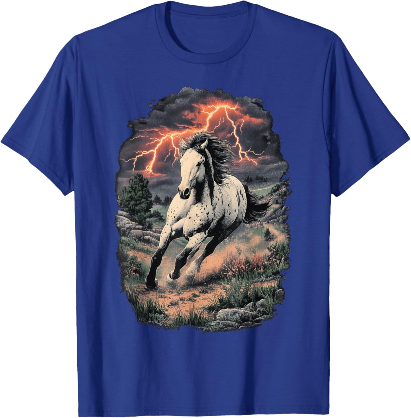Appaloosa Horse Retro Vintage 80s 90s Western Grunge Graphic T-Shirt - T-Shirt | Royal