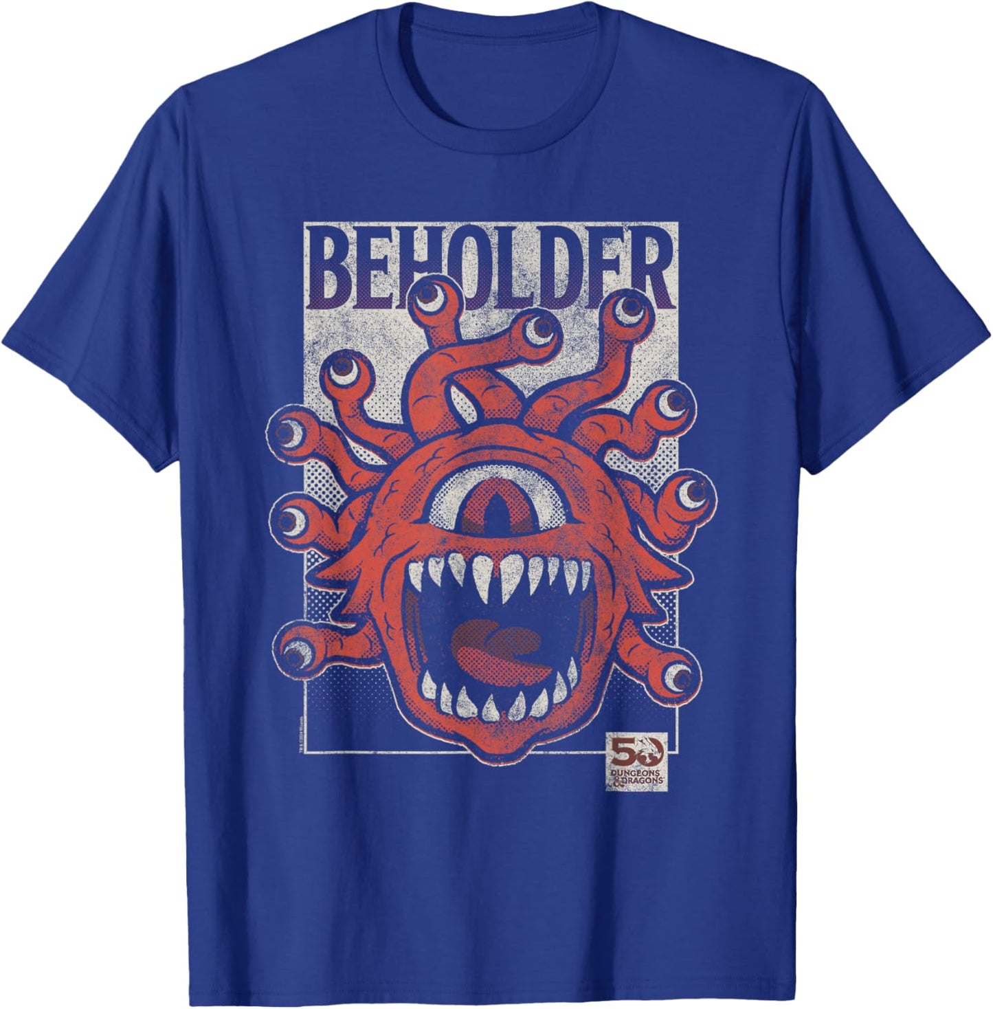 Dungeons & Dragons 50th Vintage Beholder T-Shirt - T-Shirt | Royal