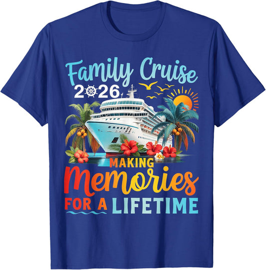 Family Cruise 2026 Family Matching Cruise Vacation Party T-Shirt - T-Shirt | Royal