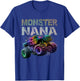 Monster Truck Nana Family Matching Monster Truck Tie Dye T-Shirt - T-Shirt | Royal