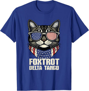 Foxtrots Deltas Tangos Cat Funny Resist Women T-Shirt - T-Shirt | Royal