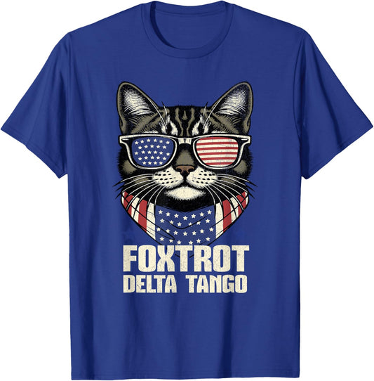 Foxtrots Deltas Tangos Cat Funny Resist Women T-Shirt - T-Shirt | Royal