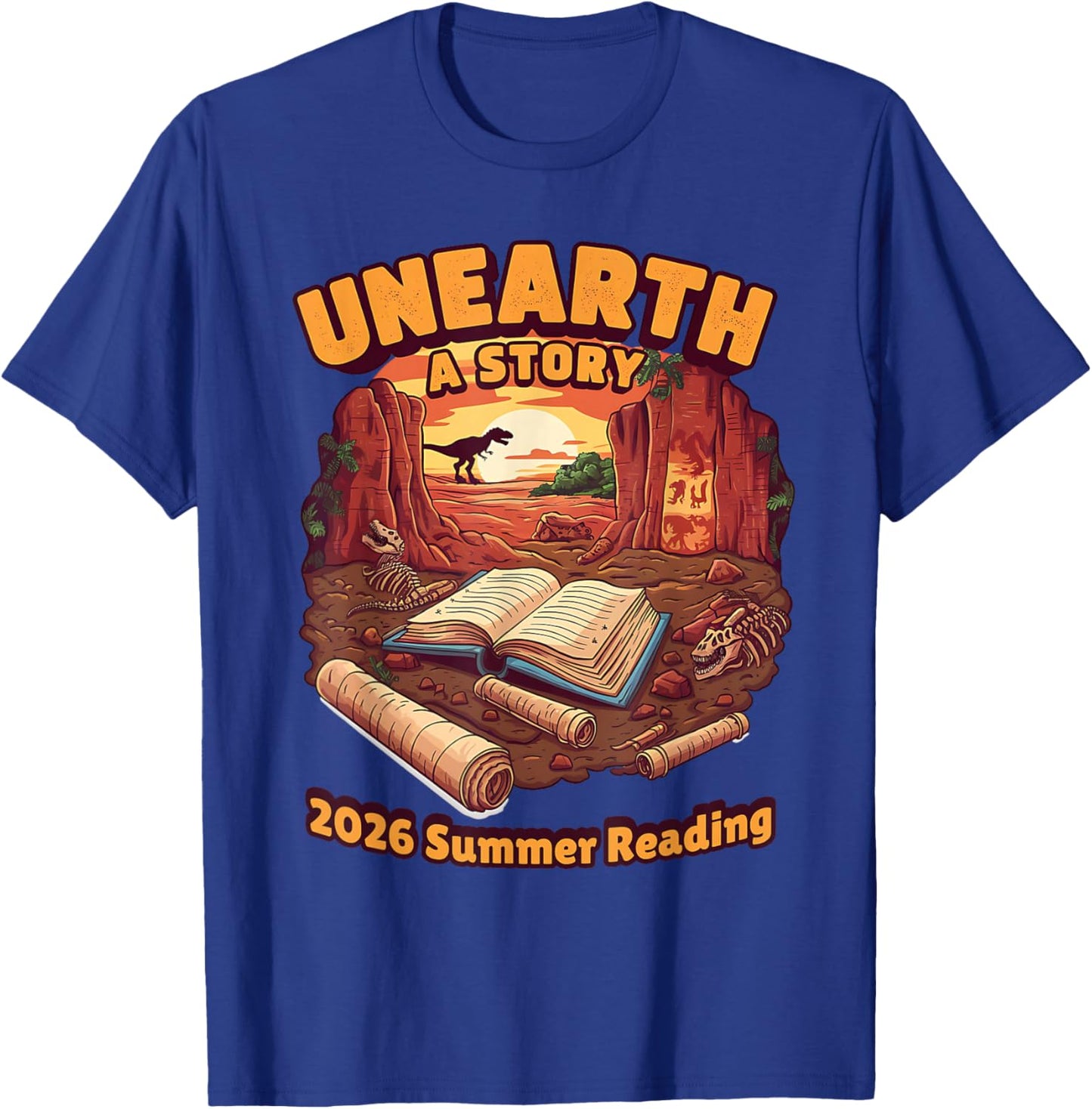 Unearth A Story (Summer Reading 2026) T-Shirt - T-Shirt | Royal