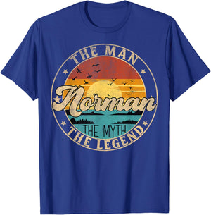 NORMAN The Man The Myth The Legend First Name T-Shirt - T-Shirt | Royal