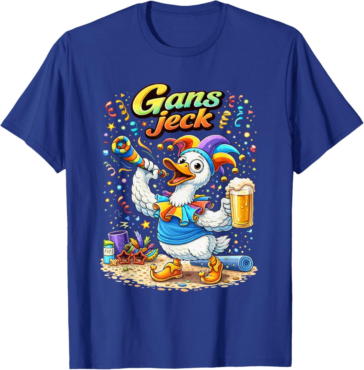 Gans Jeck – Carnival Pure T-Shirt - T-Shirt | Royal