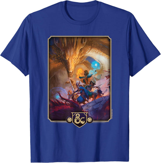 Dungeons & Dragons 2024 Players Handbook Cover T-Shirt - T-Shirt | Royal