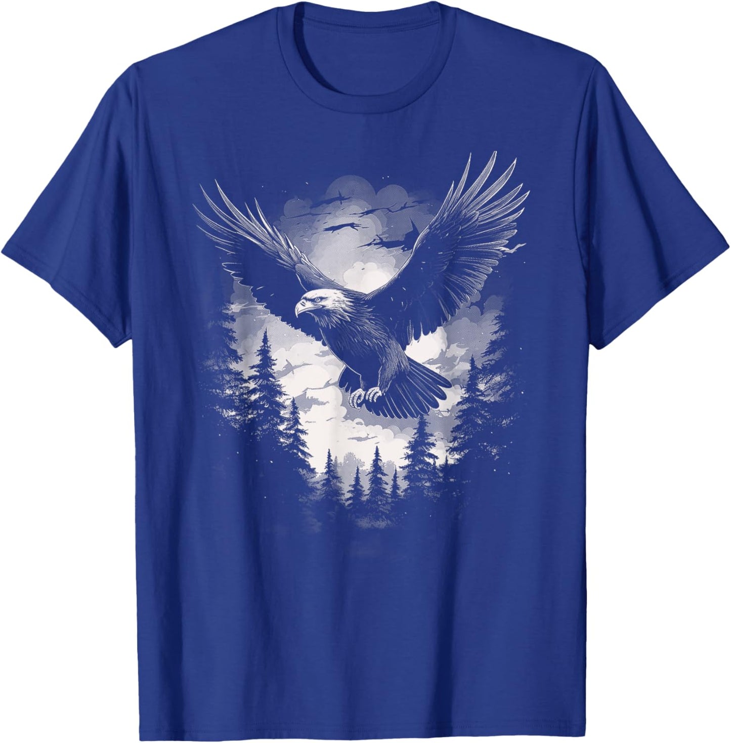 Eagle Forest Animal Wildlife T-Shirt - T-Shirt | Royal