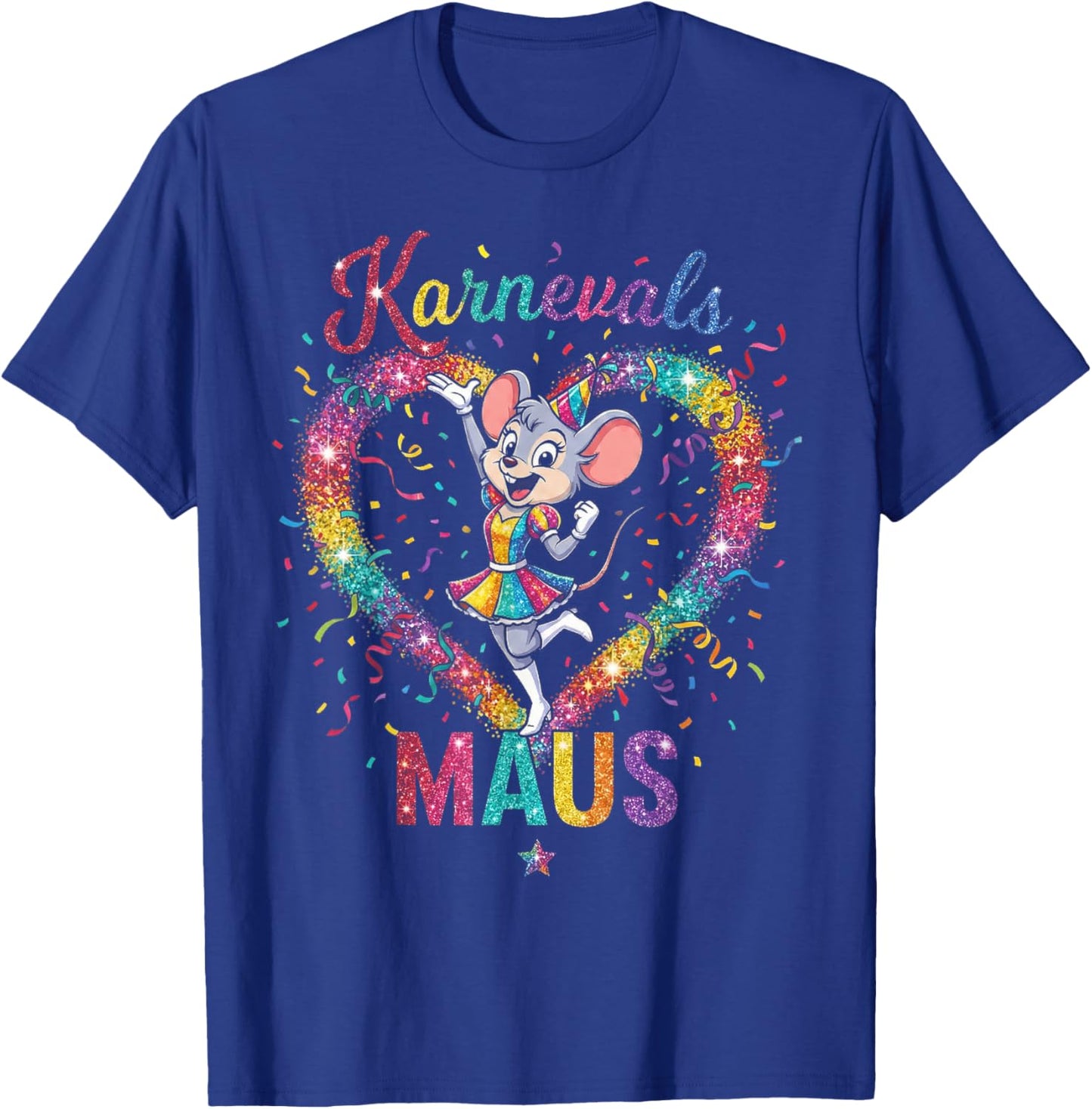 Carnival Mouse Cologne Alaaf Women's Costume Party Mouse T-Shirt - T-Shirt | Royal