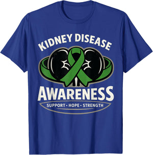 March is National Kidney Disease Awareness Month Green Month T-Shirt - T-Shirt | Royal