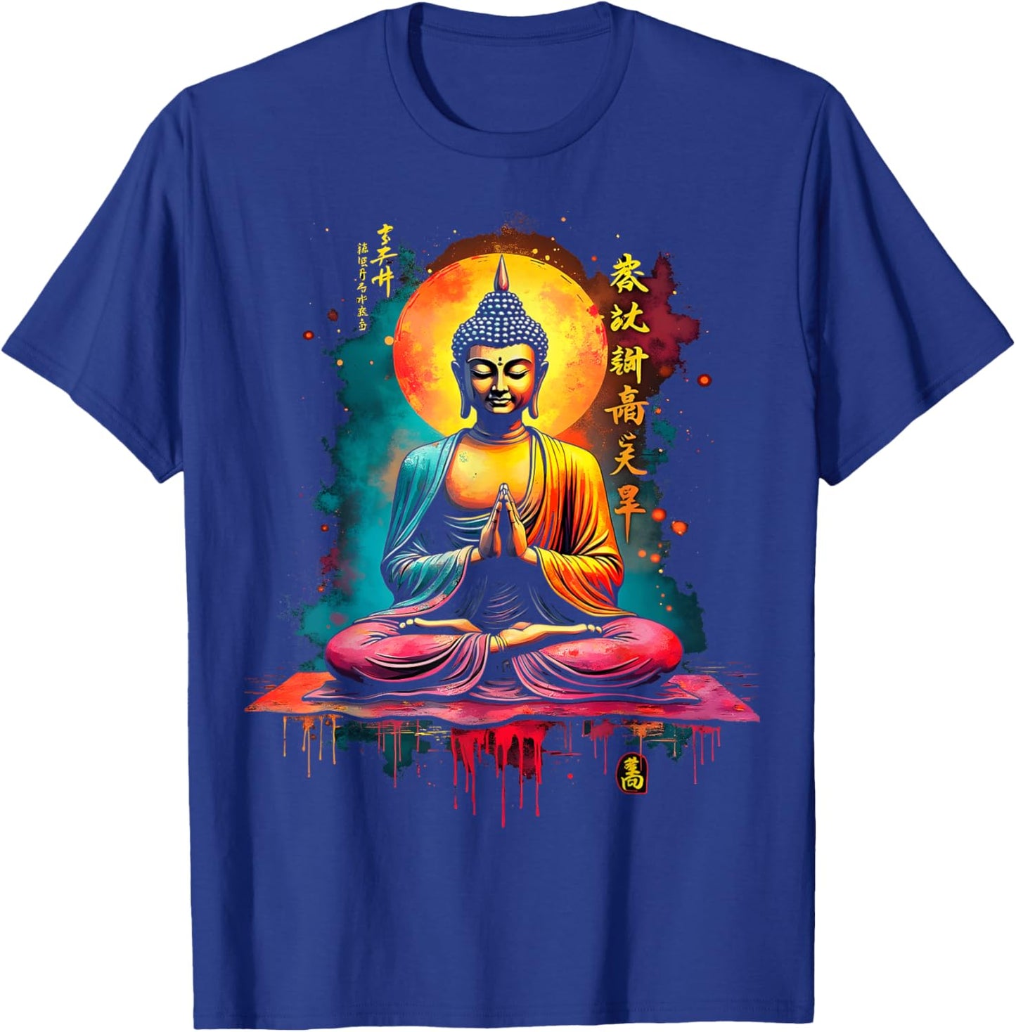 Vibrant Buddha Radiant Moon T-Shirt - T-Shirt | Royal