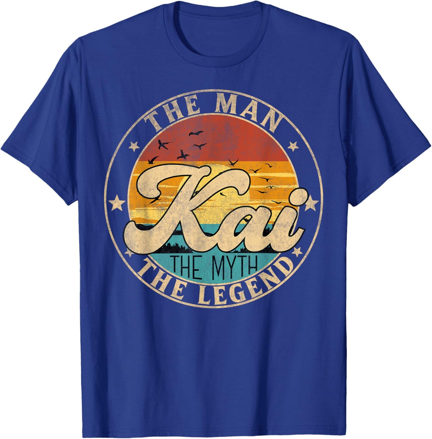 KAI The Man The Myth The Legend First Name T-Shirt - T-Shirt | Royal