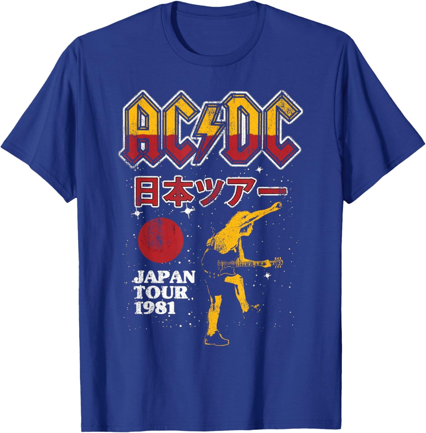 Offiziell AC/DC Japan Tour 1981 ACDC Rock T-Shirt - T-Shirt | Royal