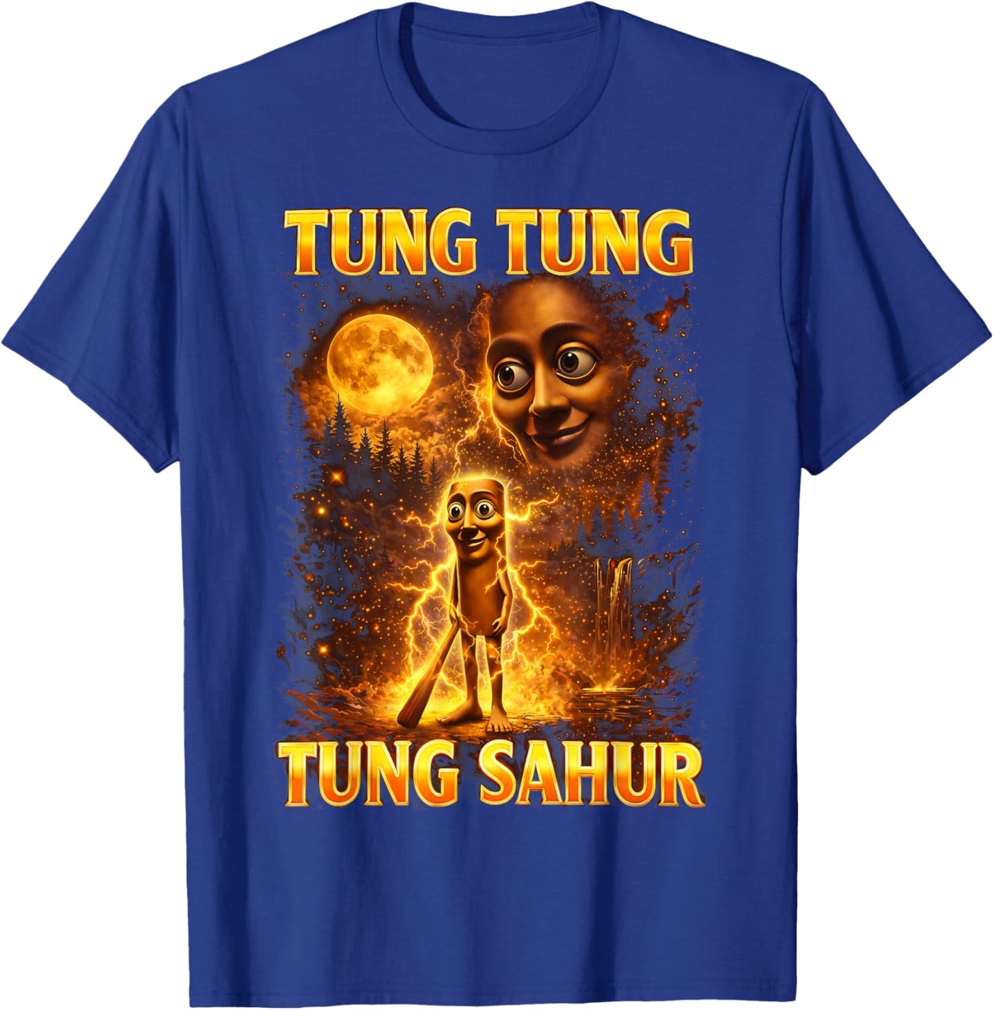 Italian Brainrot Meme Tung Tung Tung Sahur Gifts for Boy Kid T-Shirt - T-Shirt | Royal
