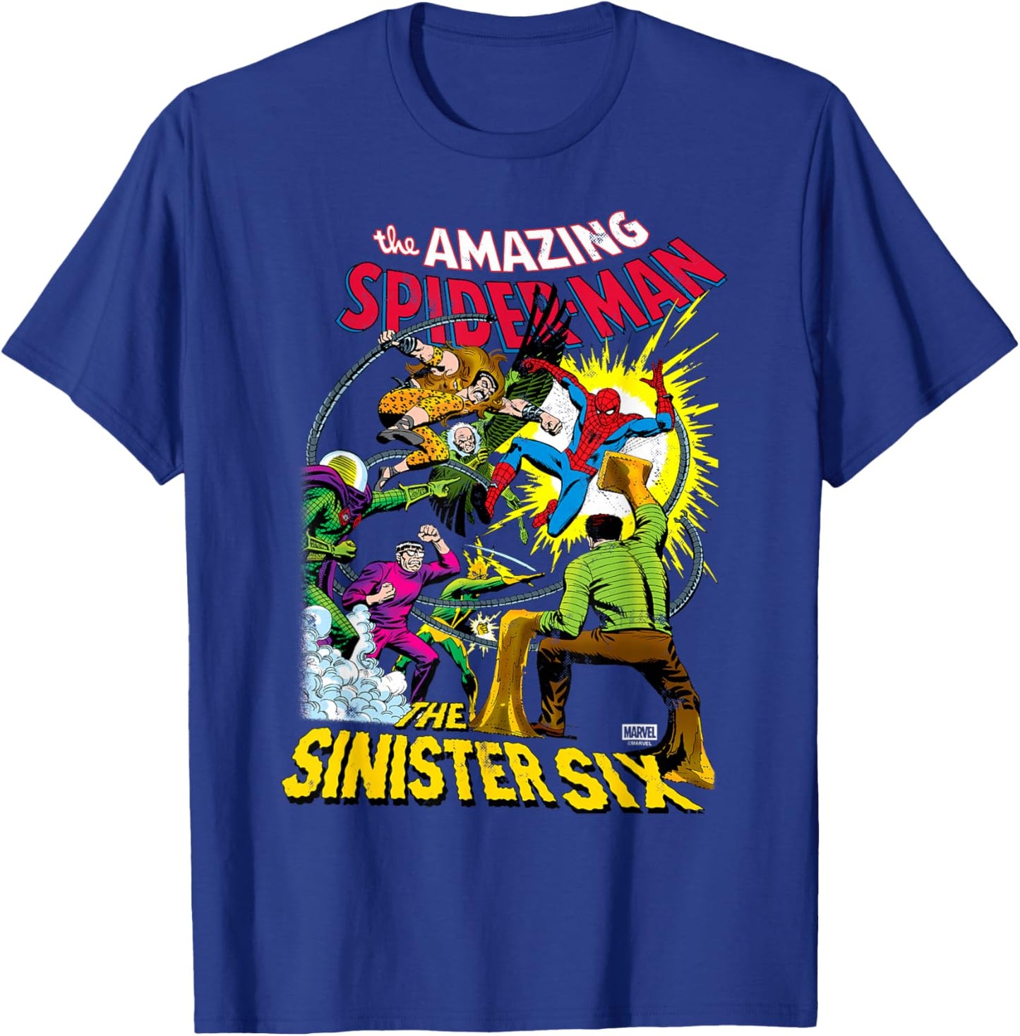 Spiderman - The Sinister Six T-Shirt - T-Shirt | Royal
