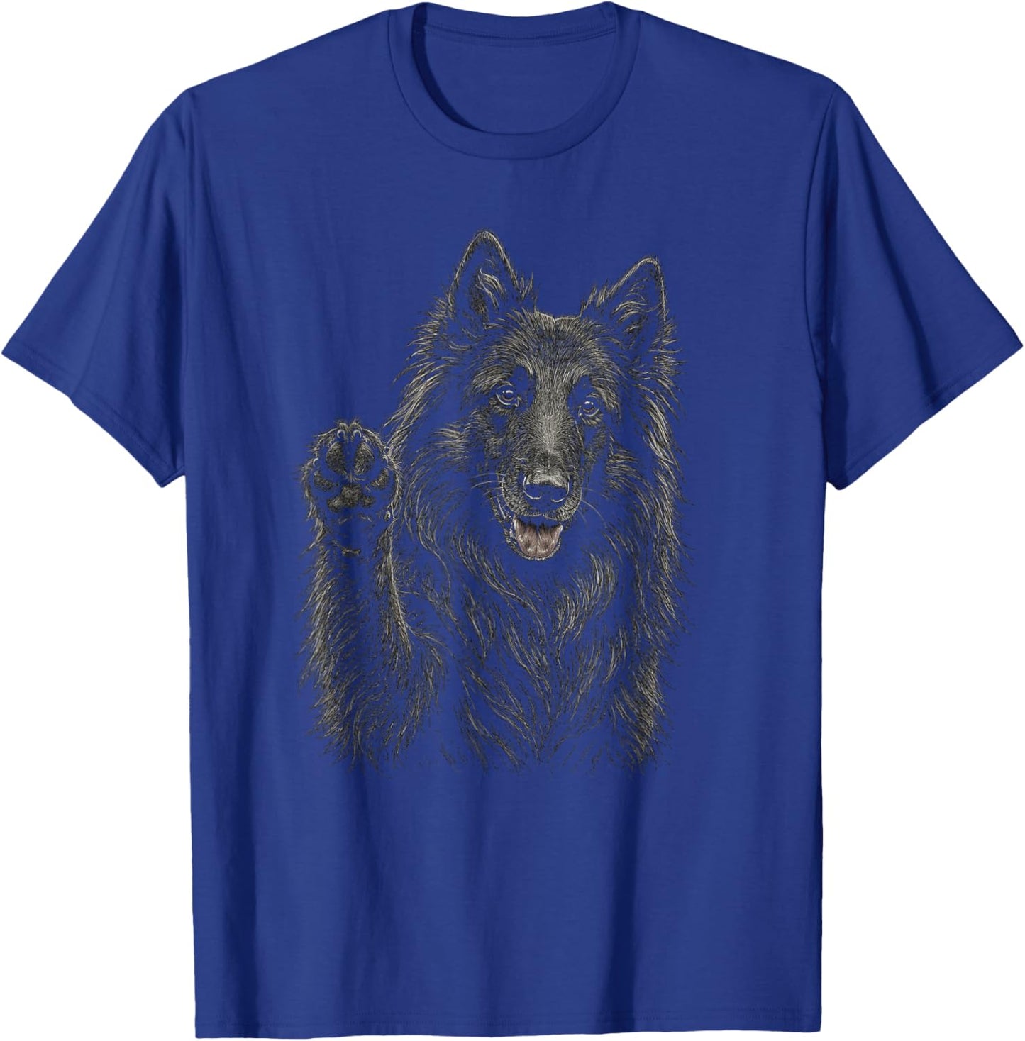 Belgian Sheepdog Artwork Design T-Shirt - T-Shirt | Royal