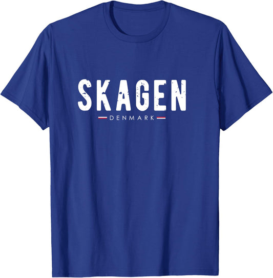 Vintage Skagen Dänemark Urlaub | Dänemark-Liebhaber Langarmshirt T-Shirt - T-Shirt | Royal
