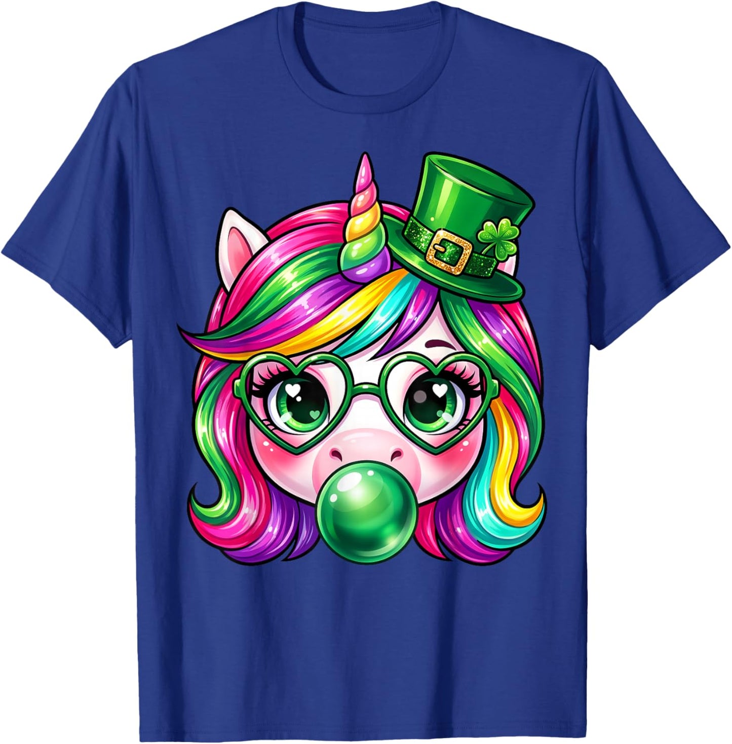 Cute Unicorn St Patrick's Day for Kids, Little Girls and Women T-Shirt - T-Shirt | Royal