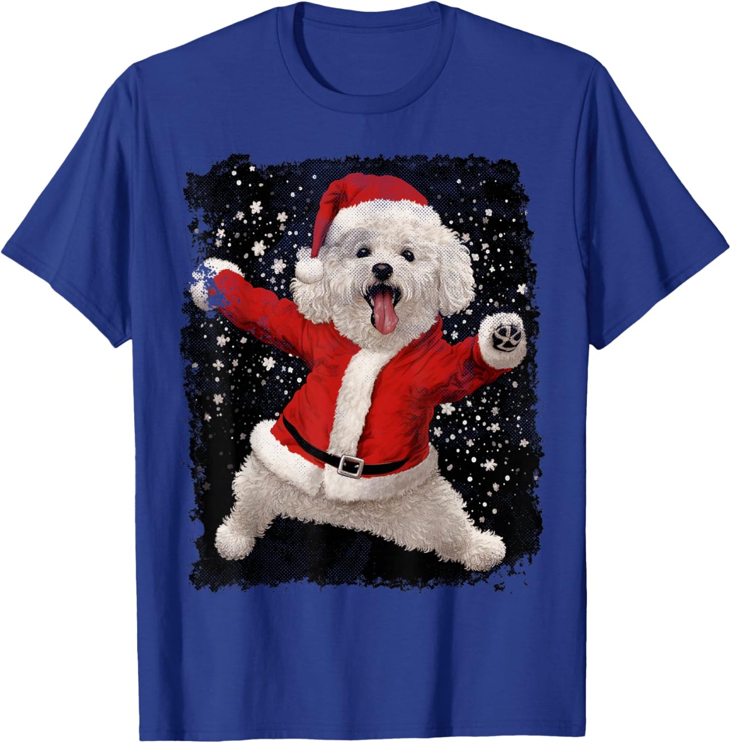 Bichon Frise Christmas T-Shirt - T-Shirt | Royal