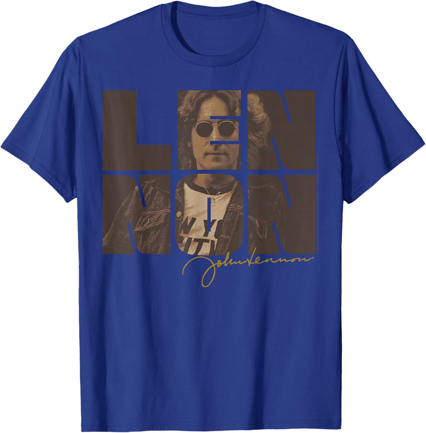 John Lennon Retro Photo Art Design T-Shirt - T-Shirt | Royal