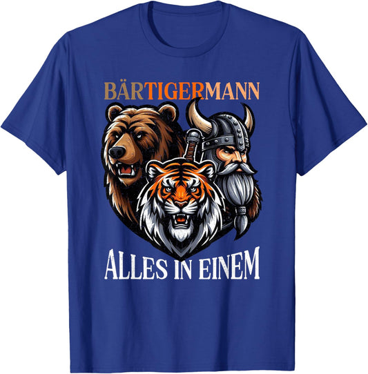 Wikinger Bärtigermann Vollbart Spruch Lustiges Humor Bart T-Shirt - T-Shirt | Royal