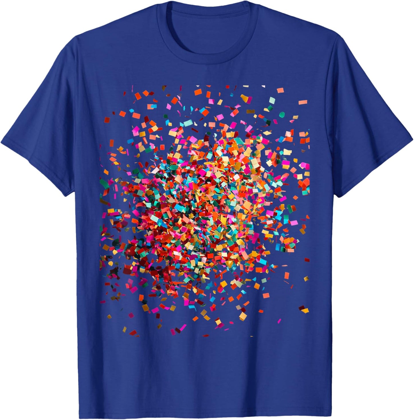 Confetti Explosion Celebration Pattern T-Shirt - T-Shirt | Royal