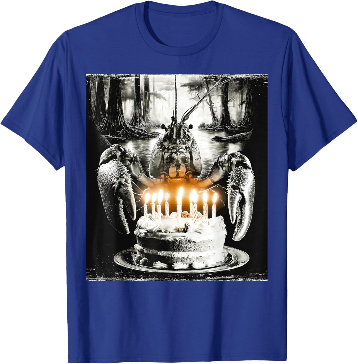 Gâteau d'anniversaire avec écrevisses et écrevisses T-Shirt - T-Shirt | Royal