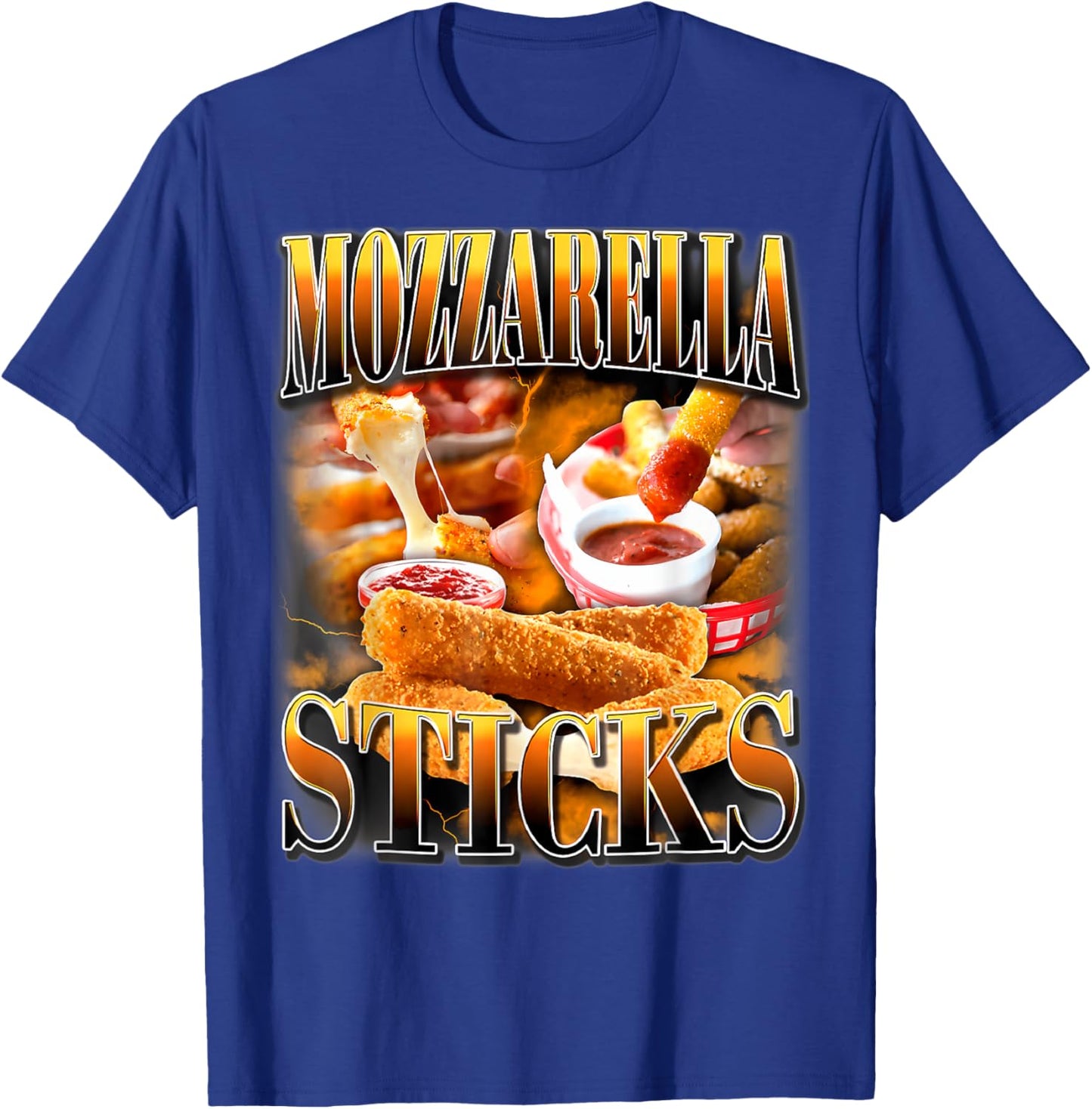 Mozzarella Cheese Sticks Bootleg Rap CD Aesthetic Funny Meme T-Shirt - T-Shirt | Royal