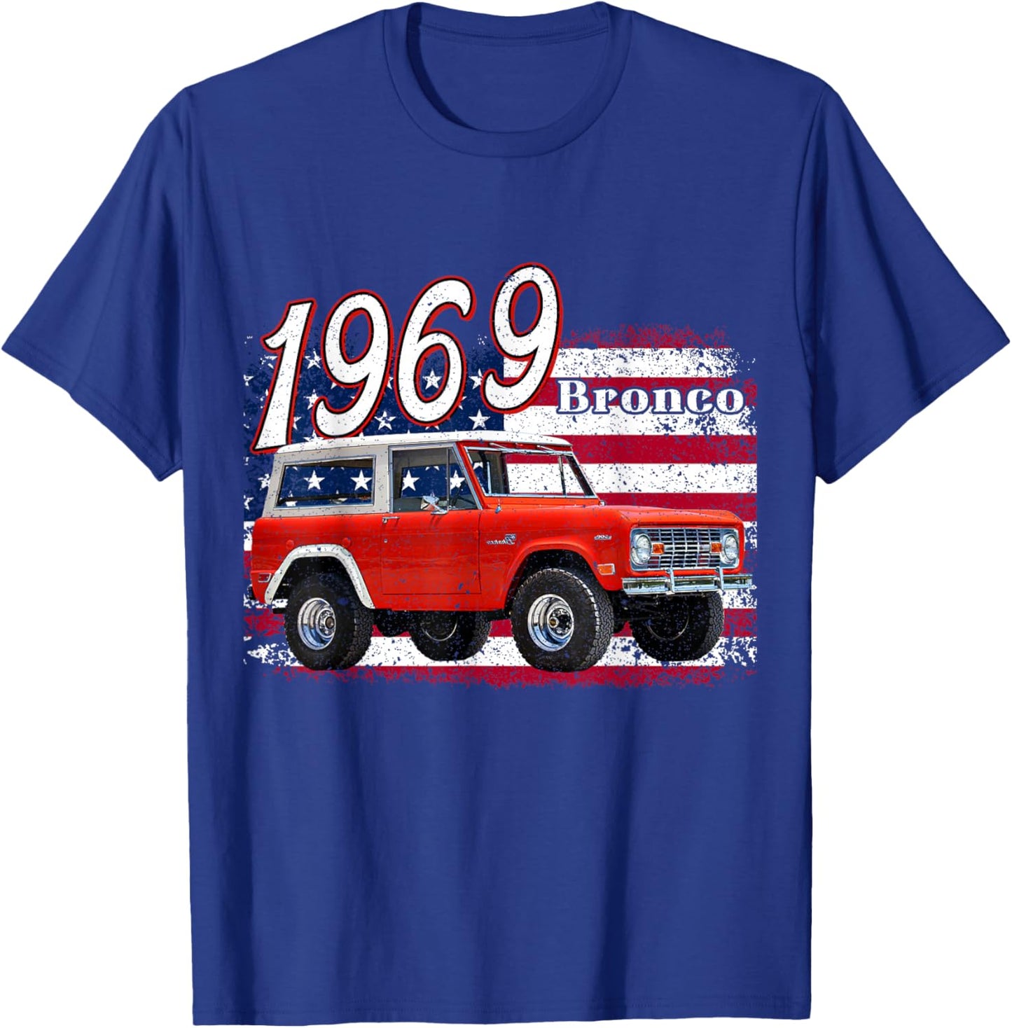 1969 69 Bronco SUV Car T-Shirt - T-Shirt | Royal