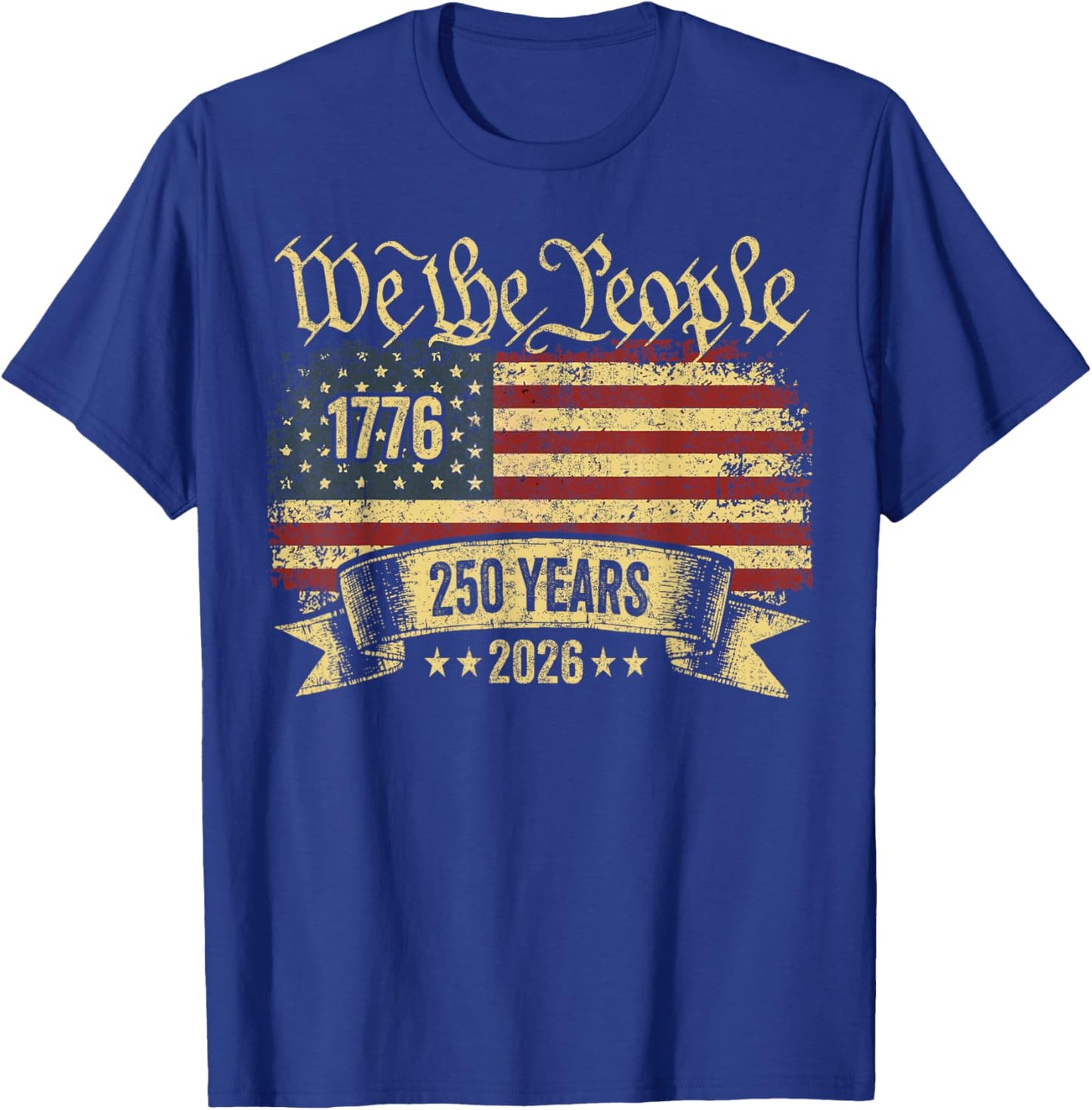 250 Years Birthday America USA 250th Anniversary 4th of July T-Shirt - T-Shirt | Royal
