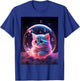 Galaxy Cat In Bubble Space Kitten Kawaii Anime Cosmic Nebula T-Shirt - T-Shirt | Royal