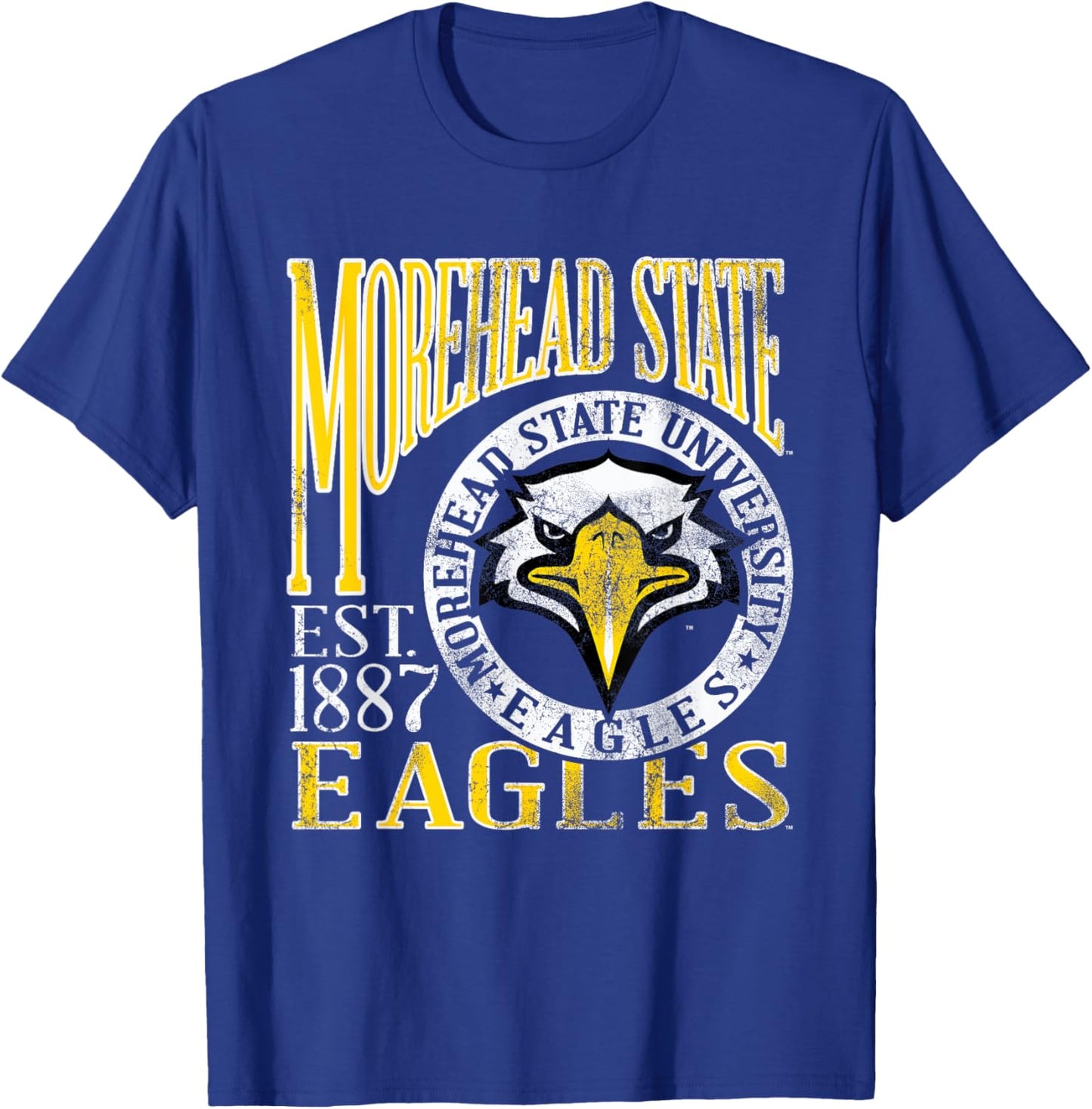 Morehead State Eagles Vintage Dibs Blue Officially Licensed T-Shirt - T-Shirt | Royal
