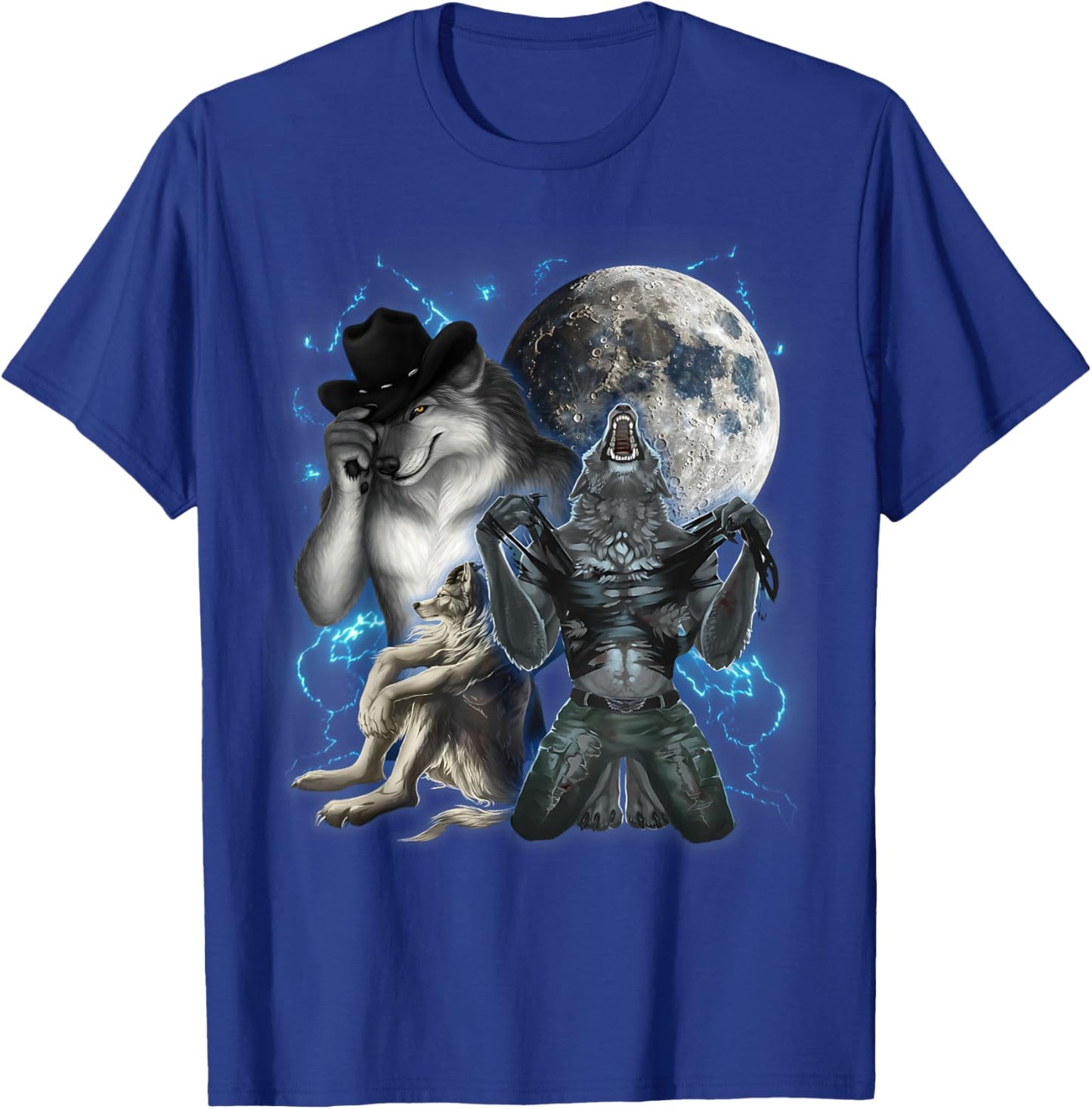 Cringe Alpha Wolf T-Shirt - T-Shirt | Royal