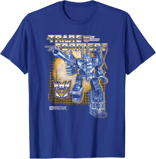 Transformers Bruticus Box T-Shirt - T-Shirt | Royal