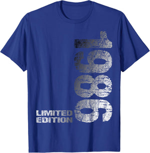 1986 Man Woman 40th Birthday Limited Edition 40 T-Shirt - T-Shirt | Royal