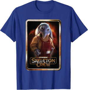 Star Wars Skeleton Crew Neel with Series Logo Disney+ T-Shirt - T-Shirt | Royal