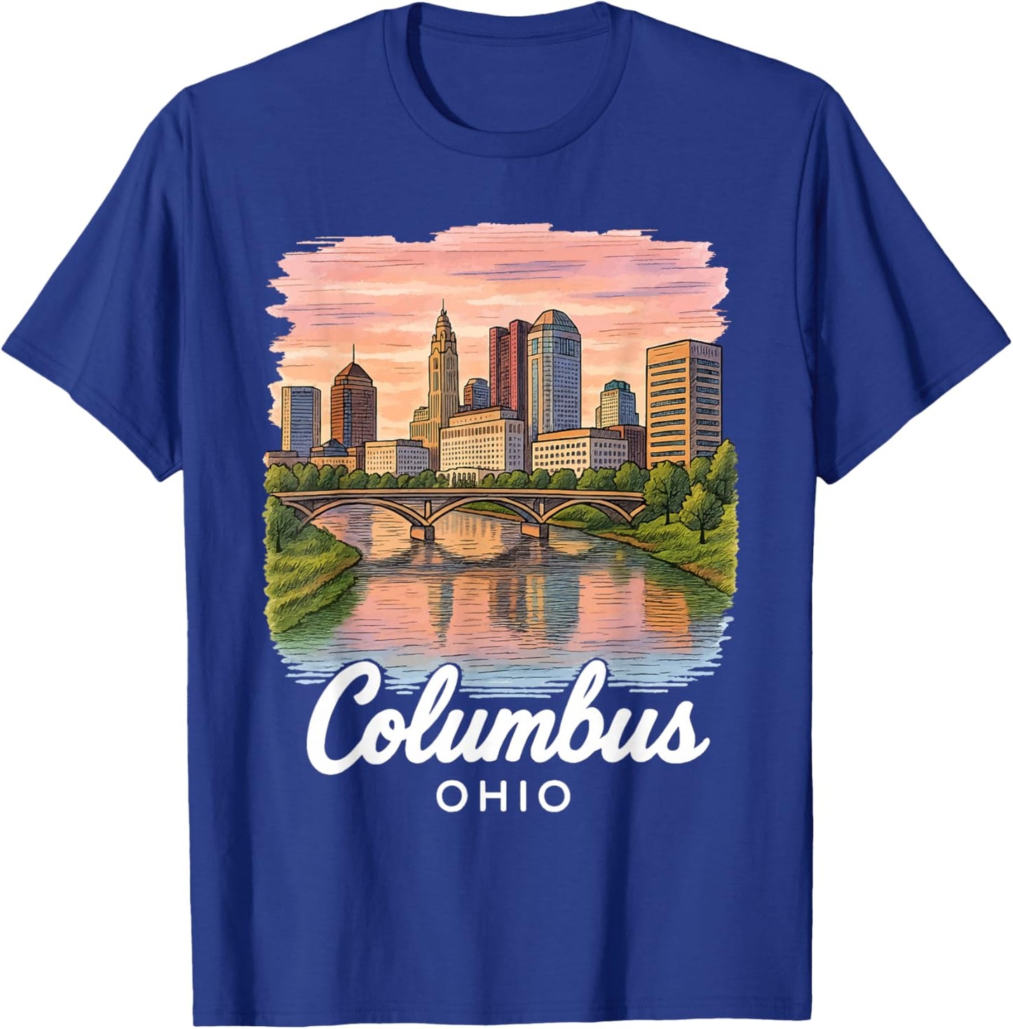Columbus Ohio T-Shirt - T-Shirt | Royal