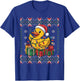 Santa Rubber Duck Christmas Ugly Sweater Funny Holiday T-Shirt - T-Shirt | Royal