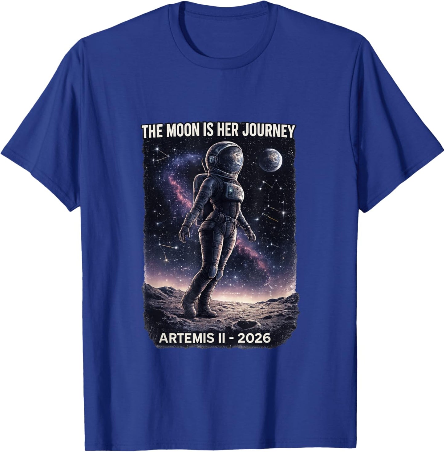 Artemis 2 Space Damen Mädchen T-Shirt - T-Shirt | Royal