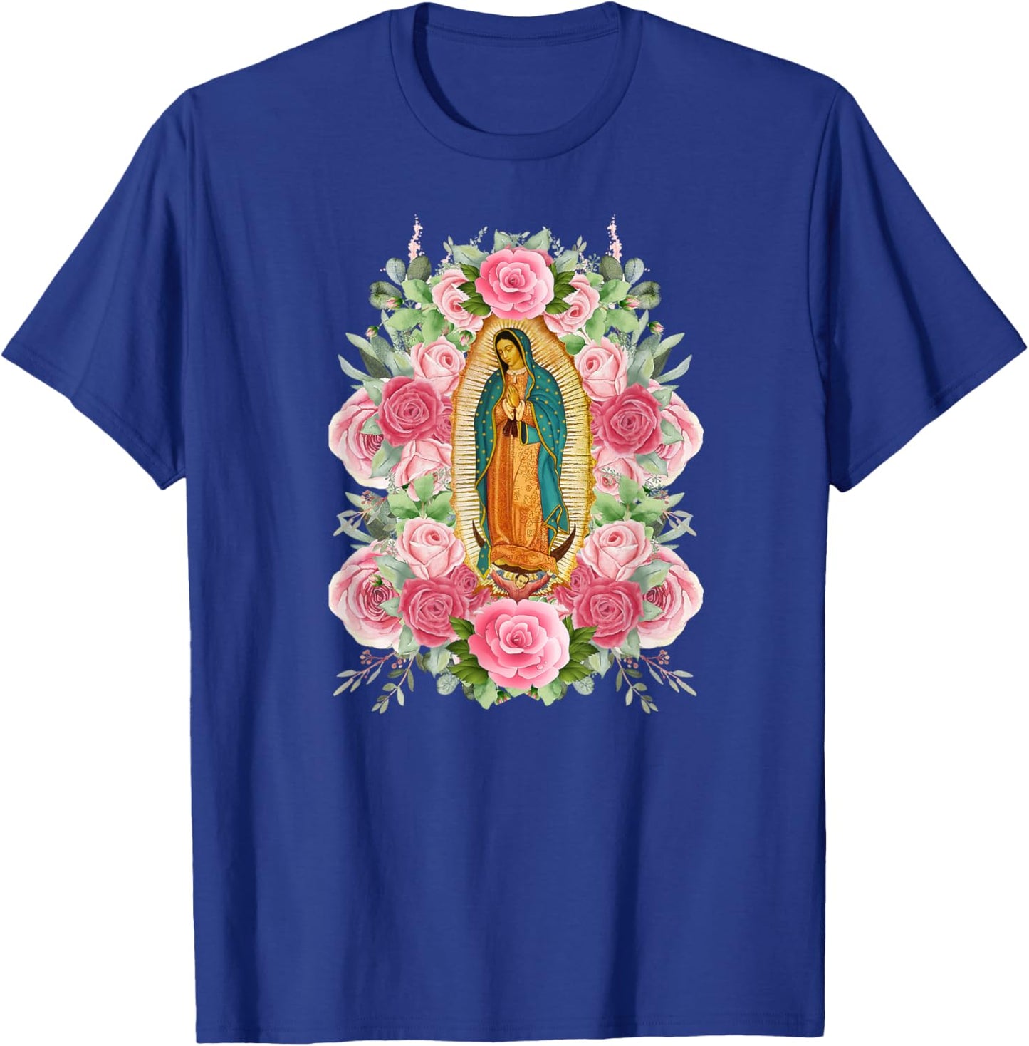 Virgen de Guadalupe Our Lady of Guadalupe T-Shirt - T-Shirt | Royal